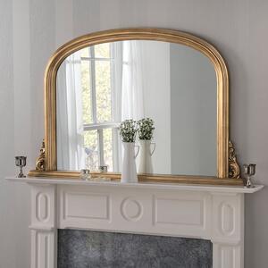 Yearn Decorative Overmantle Mirror 122x77cm Gold Effect Gold Effect