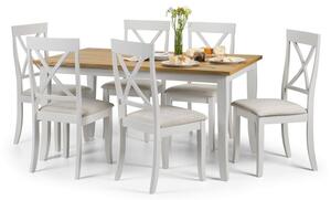 Davenport Rectangular Dining Table with 6 Chairs, Grey Grey