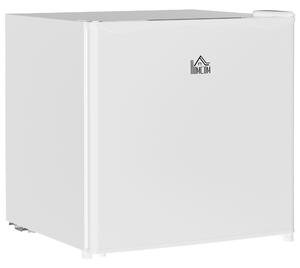 HOMCOM 46L Table Top Fridge, Counter Top Fridge with Chiller Box, Adjustable Temperature, Reversible Door, Mini Fridge for Bedroom