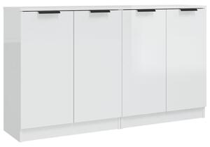 Sideboards 2 pcs High Gloss White 60x30x70 cm Engineered Wood