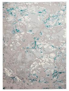 Aldrin Grey Marble Effect Rectangular Rug for Living Room or Bedroom | Roseland Furniture