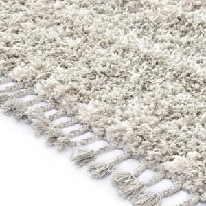 Rug Berber Shaggy PP Sand and Beige 80x150 cm