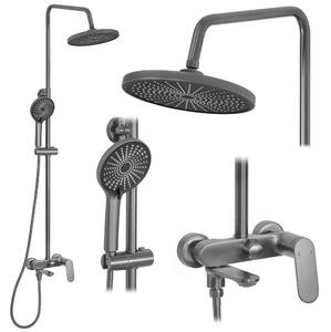 Shower set REA Marco Gun Grey