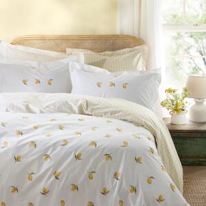 Sophie Allport Lemons Duvet Cover Bedding Set White Yellow