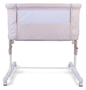 Red Kite Rockabye Bedside Crib - Oatmeal