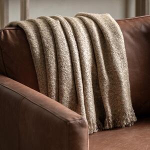 Melange 130cm x 150cm Acrylic Throw Natural