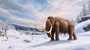 Art Print Mammoth, illustration, LEONELLO CALVETTI/SCIENCE PHOTO LIBRARY