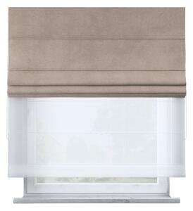 Voile and fabric roman blind (DUO II)