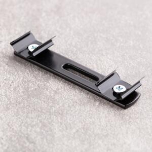 TS aluminium rail connector black 1 pcs