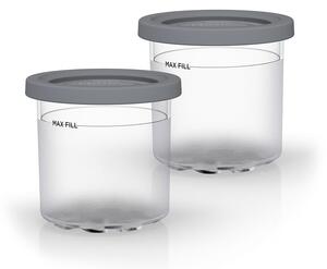 Ninja Ninja container with lid for NC300 CREAMi 2-pack Clear-gray