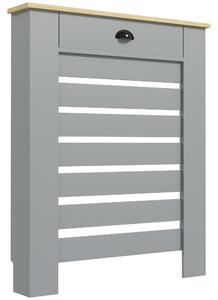 HOMCOM 95.5H x 78Wcm Radiator Cover, with Drawer - Grey Aosom UK