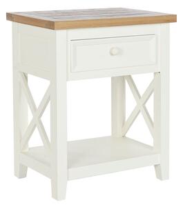 Nightstand DKD Home Decor Beige Natural Paolownia wood 49,5 x 35 x 61 cm