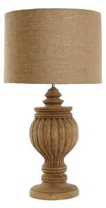 Desk lamp Home ESPRIT Natural Jute Wood 50 W 220 V 41 x 41 x 76 cm