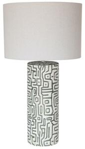 Desk lamp Home ESPRIT Linen Ceramic 42 X 42 X 73 cm