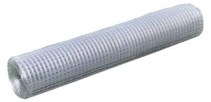 Mesh Fence Galvanised Steel Square 1x25 m Silver