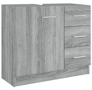Sink Cabinet Grey Sonoma 63x30x54 cm Engineered Wood