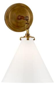 Katie Conical Wall Light Brass, Light, Hand-Rubbed Antique Brass - Andrew Martin