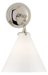 Katie Conical Wall Light Nickel, Light, Polished Nickel - Andrew Martin