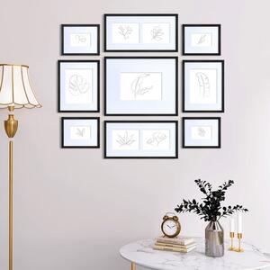 Nielsen Set of 9 Multisize Wooden Photo Frames