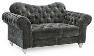 Jupiter Fabric 2 Seater Sofa In Charcoal