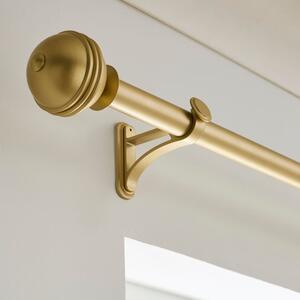 Traditional Ball Fixed Metal Curtain Pole with Rings