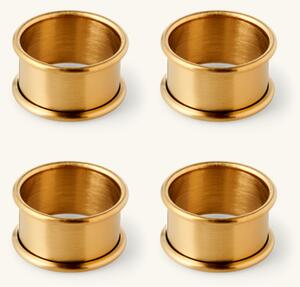 Napkin rings 4-pack - Brass. Ø4.5 cm. 4 pcs. - Gold - Søstrene Grene