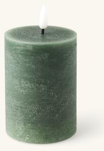 LED pillar candle 10 cm - 7 x 10 cm. - Thyme Green - Søstrene Grene