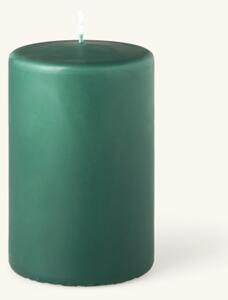 Pillar candle 12 cm - Paraffin. 7.7 x 12 cm. - Green - Søstrene Grene