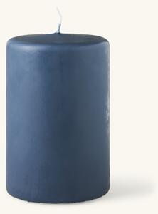 Pillar candle 12 cm - Paraffin. 7.7 x 12 cm. - Stone Blue - Søstrene Grene