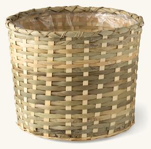 Flowerpot - Bamboo. Ø25 x 21 cm. - Nature - Søstrene Grene