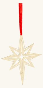 Star ornament - Metal. 8.3 x 0.1 x 7 cm. - Gold - Pluto