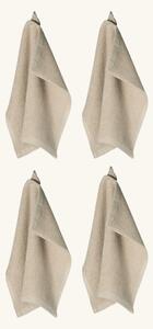 Face cloths 4-pack - Cotton. 30 x 30 cm. 4 pcs. - Warm Grey - Søstrene Grene