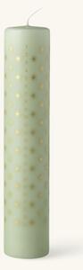 Advent candle 25 cm - Paraffin wax/cotton. Ø5 x 25 cm. +/- 60 hours. - Dusty Green - Søstrene Grene