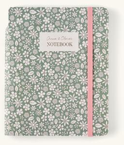 Lined notebook A5 - Paper. A5. Softcover. 192 pages. - Moss Green - Søstrene Grene