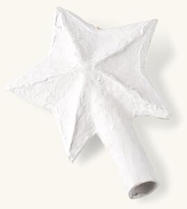 Tree topper star - Cotton. 18.5 x 2.5 x 16 cm. - Off White - Søstrene Grene