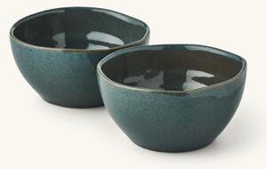 Bowls 2-pack - Stoneware. 14 x 7.5 cm. 2 pcs. - Blue - Søstrene Grene