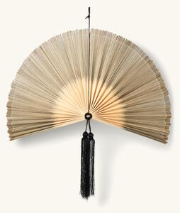 Decorative fan - Bamboo. 80 x 3.5 x 40 cm. - Nature - Søstrene Grene