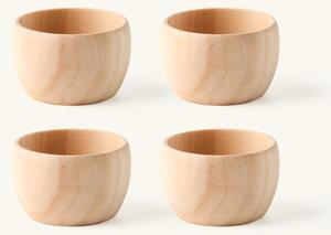 Egg cups 4-pack - Wood. 4 pcs. - Nature - Søstrene Grene