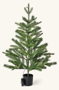 Artificial Christmas tree - 90 cm. 60 LED. - Dark Green - Søstrene Grene