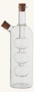 2-in-1 oil bottle - Glass. Ø5.8 x 22 cm. 70/200 ml. - Clear - Søstrene Grene