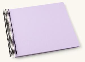 Spiral photo album - Paper/linen. 23 x 22.3 cm. 270 gsm. 40 pages. - Lilac - Semikolon