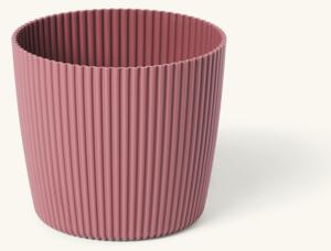 Flowerpot Milly Ø16.9 cm - Ø16.9 x 14.9 cm. 2.7 L. - Dark Rose - Prosperplast