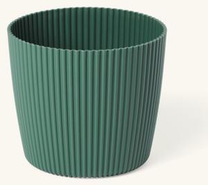 Flowerpot Milly Ø19.6 cm - Ø19.6 x 17.3 cm. 4 L. - Forest Green - Prosperplast