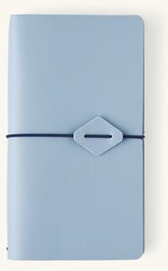 Weekly planner and notebook - Paper/PU. 11.5 x 20.5 cm. Softcover. 2 x 80 pages. - Ice Blue - Søstrene Grene