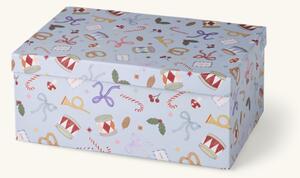 Box - Paper. 29.5 x 20 x 12.5 cm. - Ice Blue - Søstrene Grene