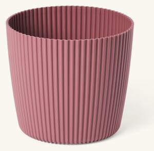 Flowerpot Milly Ø23.6 cm - Ø23.6 x 20.8 cm. 7 L. - Dark Rose - Prosperplast