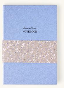 Lined notebook A5 - Paper. A5. Hardcover. 162 pages. - Misty Blue - Søstrene Grene