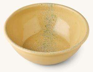 Flow Fest salad bowl - yellow - Enameled steel. Ø26 cm. - Lemon - Kapka