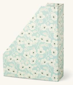 Magazine holder - Cardboard. 32 x 25 x 8.5 cm. - Dusty Green - Søstrene Grene