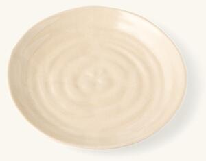 Lunch plate - Stoneware. Ø21 cm. - Off White - Søstrene Grene